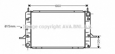 AVA QUALITY COOLING fd2123 -  Радиатор, охлаждение двигателя
